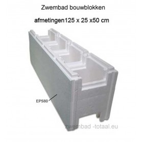 Zwembad snelbouwblok XXL 8 stuks