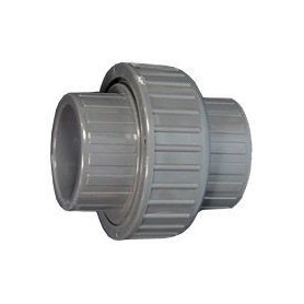 Druk PVC 3-delige koppeling 50 mm lijm PN 10
